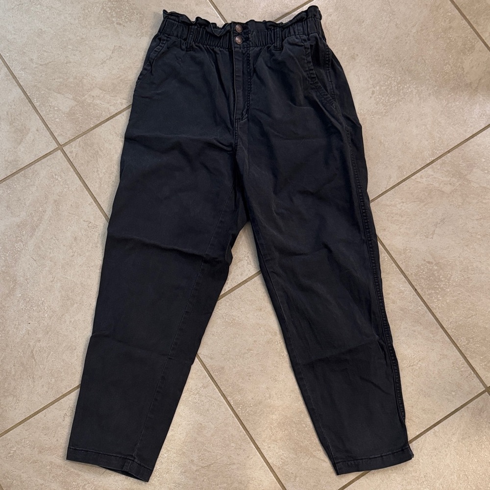 Universal Thread Black Elastic Paperbag Waist Hig… - image 1